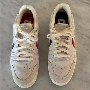 Converse AS-1 White Sneakers with Red and Blue Accents